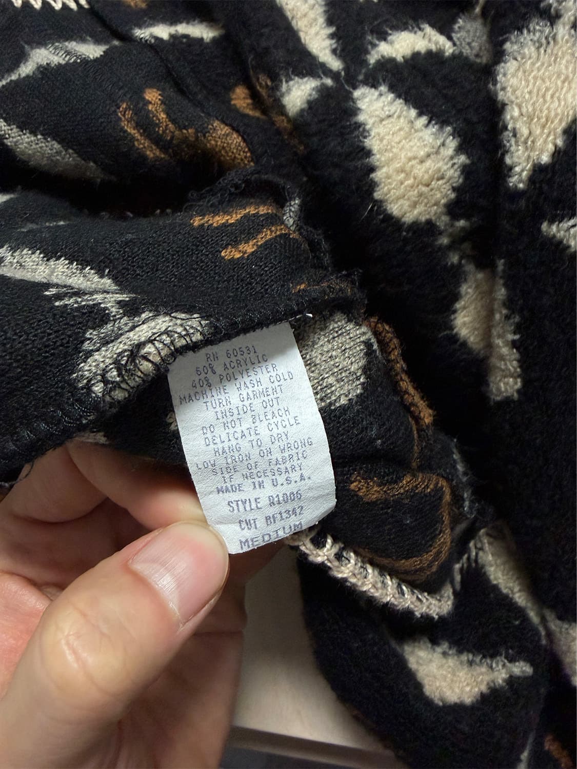 80s USA 말 그래픽 플리스 자켓 상품이미지9