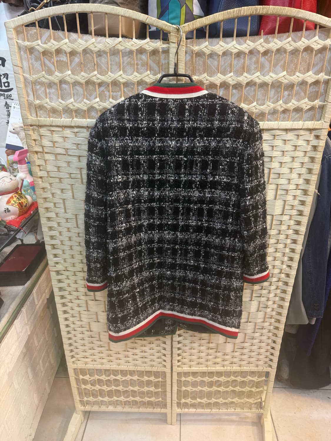 40/66 정품 구찌 삼선 트윗트 자켓 팝니다 상품이미지7