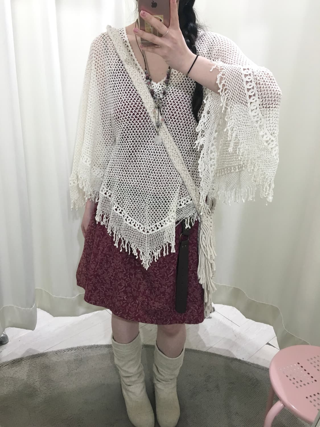 Bohemian crochet cape 상품이미지5