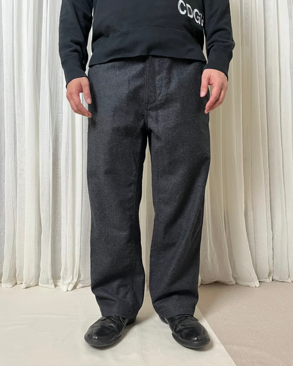 꼼데가르송 옴므 플란넬 울 슬랙스 comme des garcons 팬츠 상품이미지1