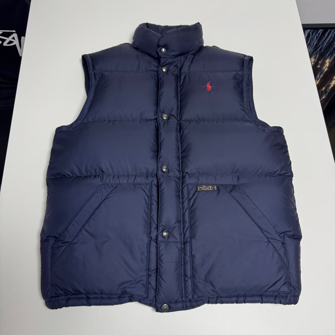 폴로 랄프로렌 패딩 조끼 네이비 M 상품이미지1