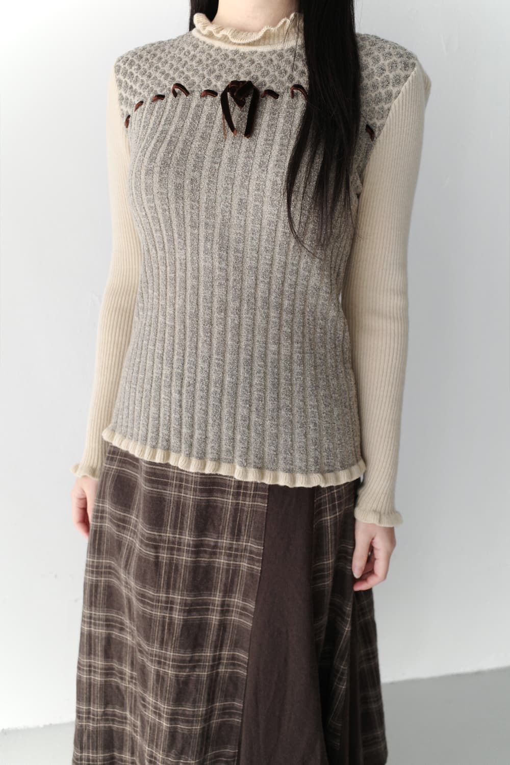 frill patch knit  상품이미지5