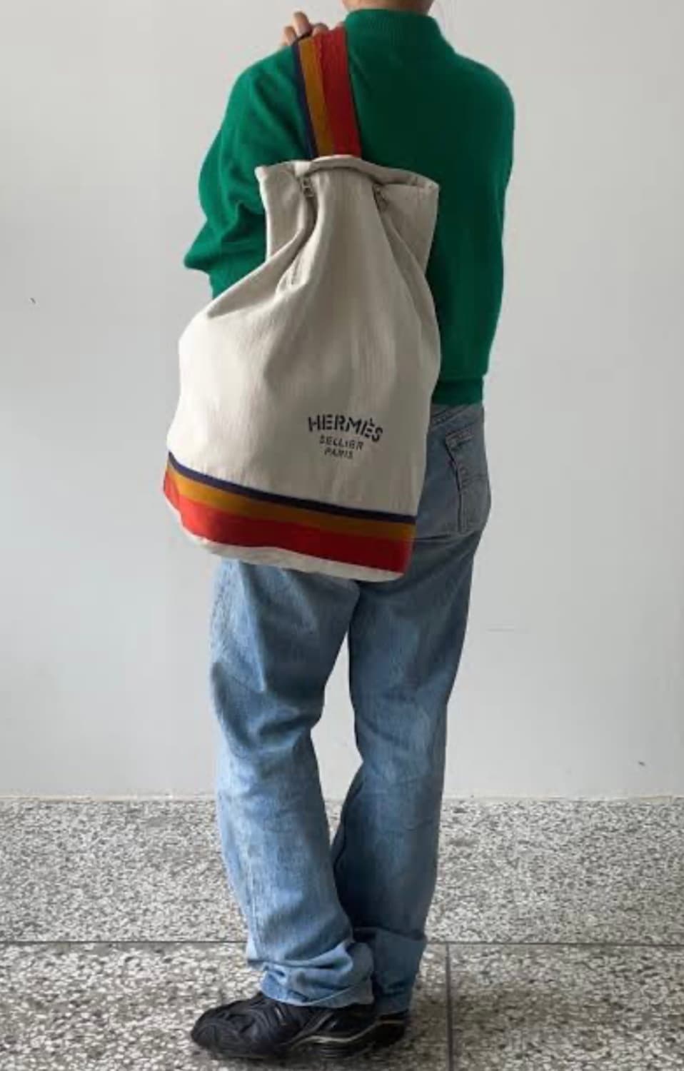 HERMES SELLIER PARIS CANVAS BAG UNISEX 상품이미지1