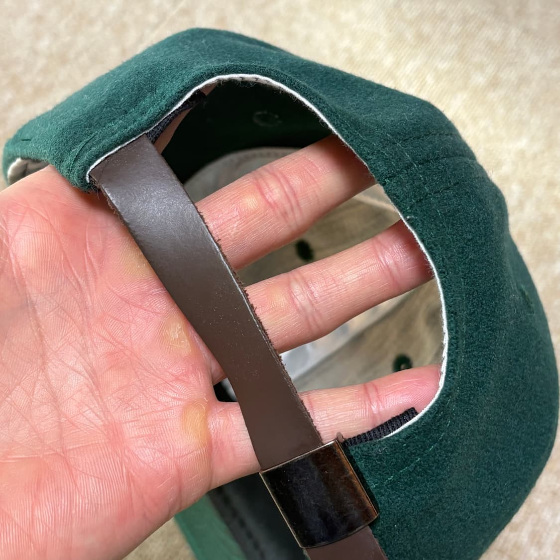 이벳필드 usa 플라넬 볼캡 그린 상품이미지5