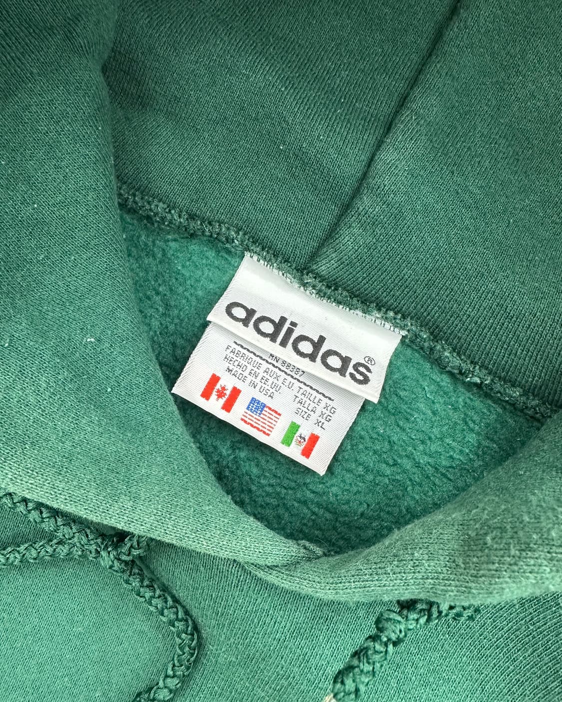 (2XL)90'S 아디다스 USA 후드-M1247 상품이미지4