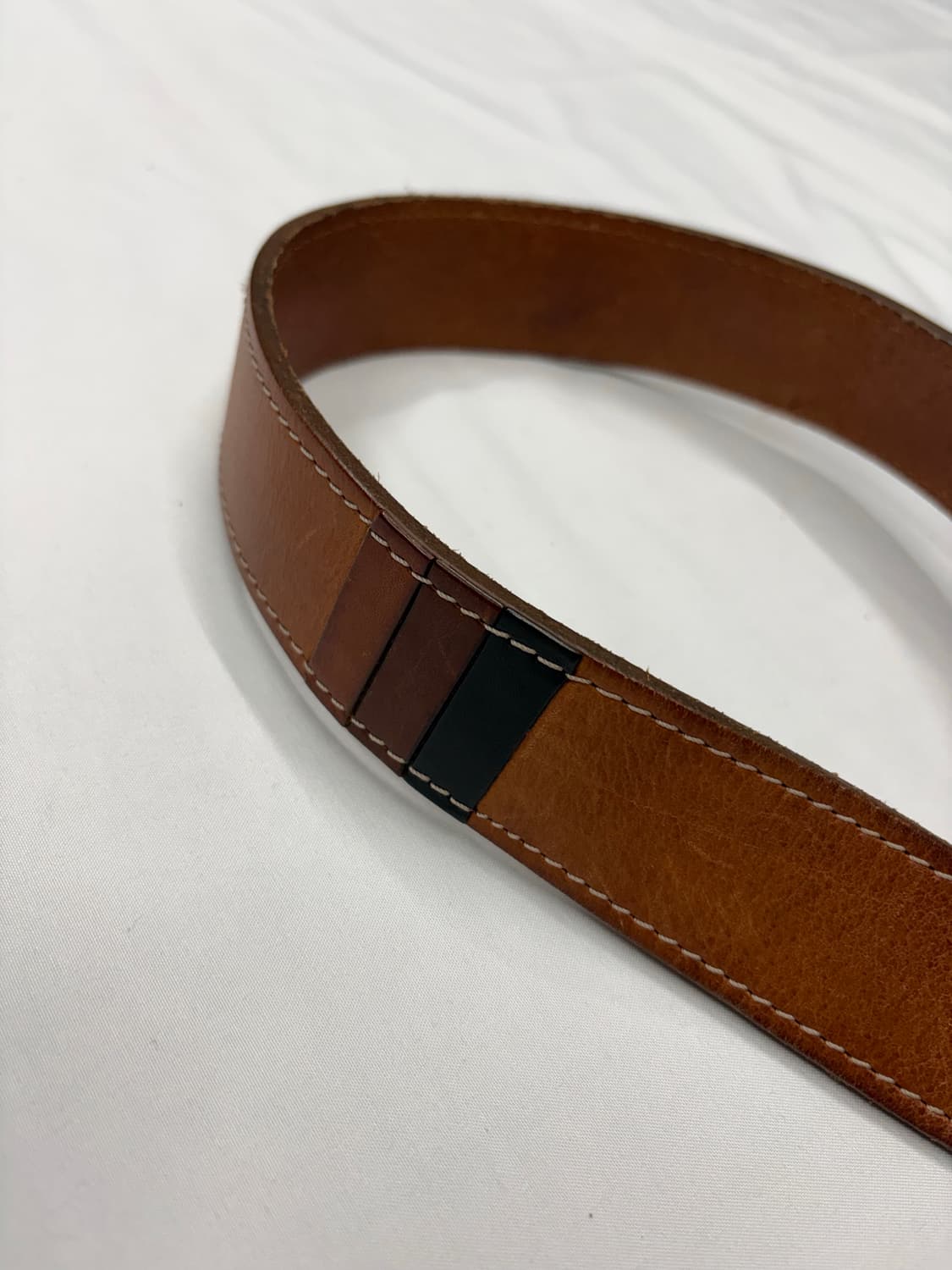 폴 스미스 빈티지 브라운 레더 벨트 Paul Smith 상품이미지5