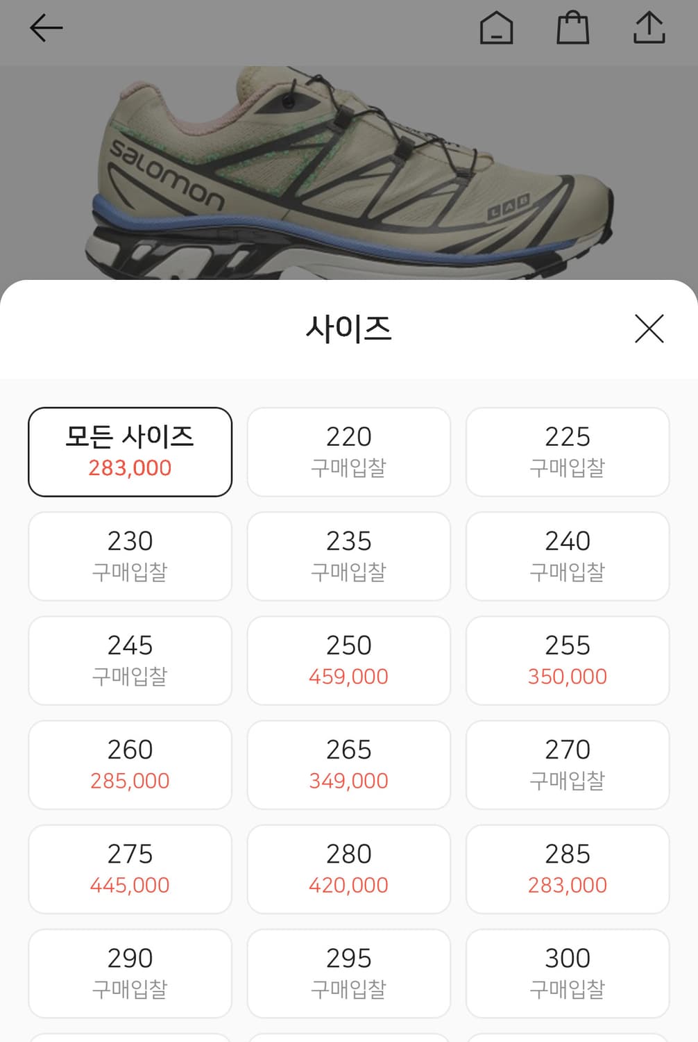 살로몬 xt-6 마인드풀2 모스 바닐라 스카이  상품이미지2