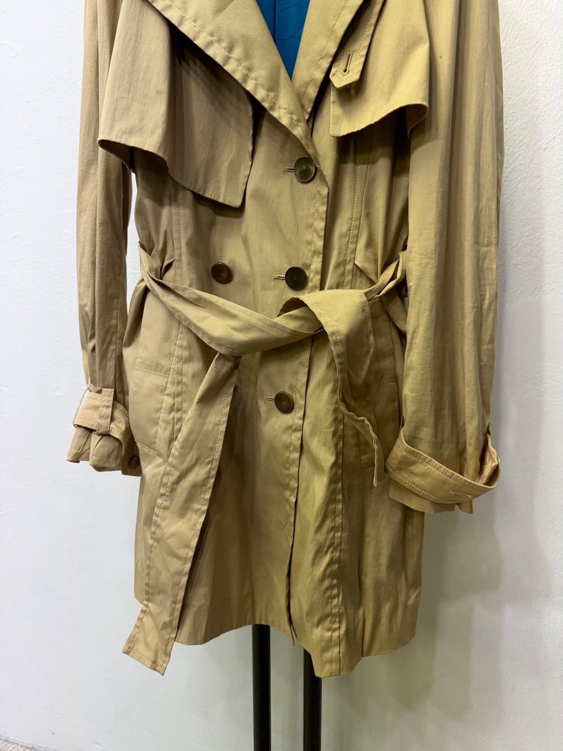 정품) TIME 타임 한섬 베이지 트렌치코트 자켓 82 상품이미지4