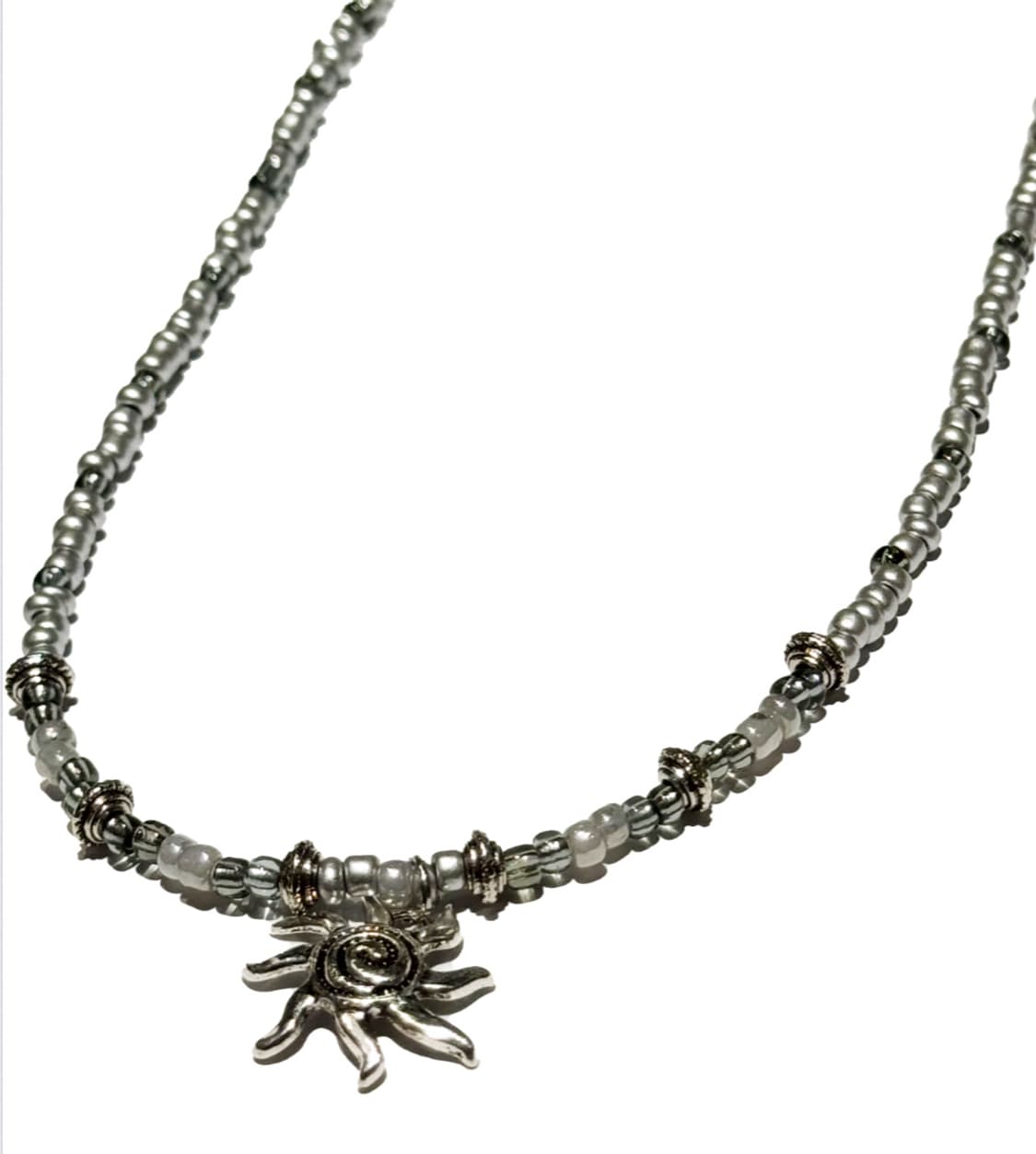 Silver sunstone ellavo necklace 상품이미지2