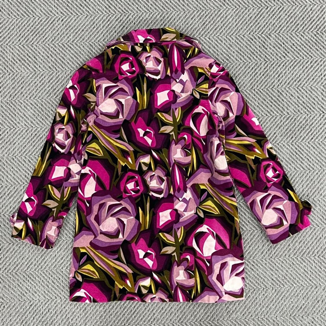 미쏘니 플라워패턴 더블 자켓 v0770 상품이미지2