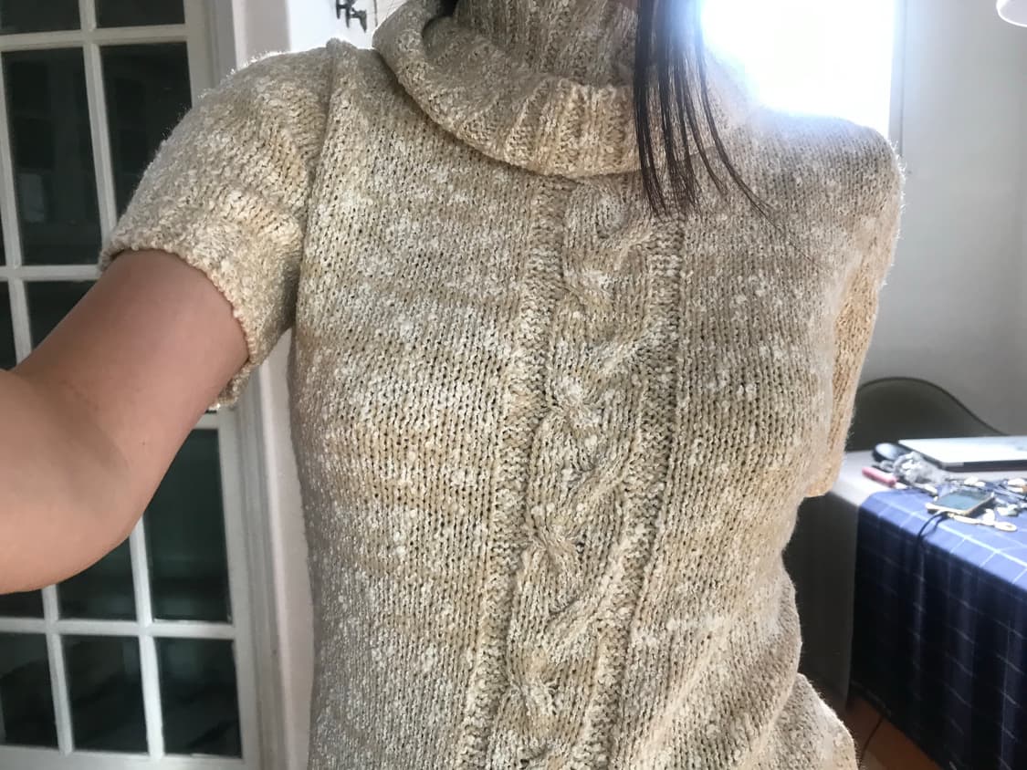 vintage high neck knit  상품이미지3