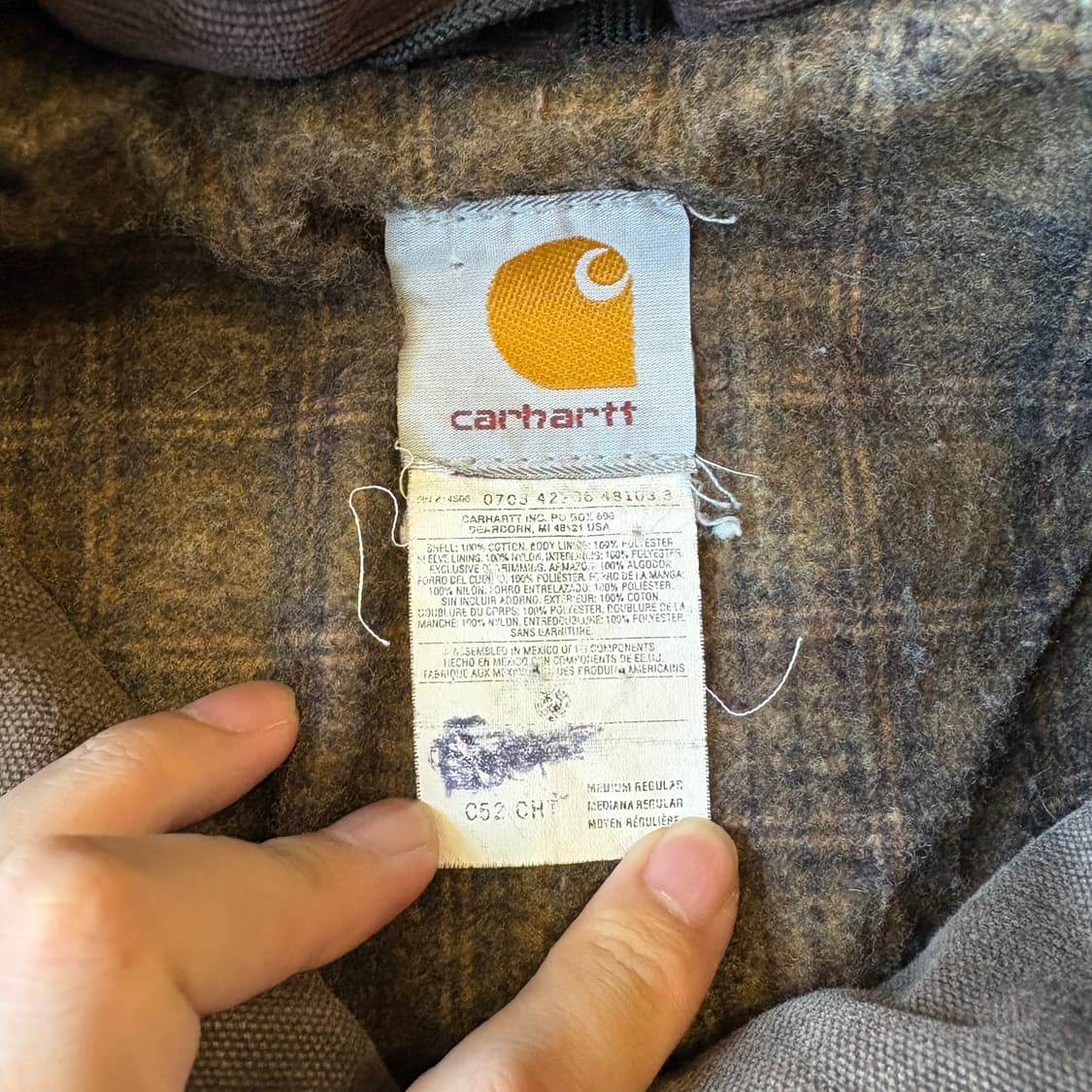 칼하트 정푼 브라운 덕 초어 자켓  상품이미지4