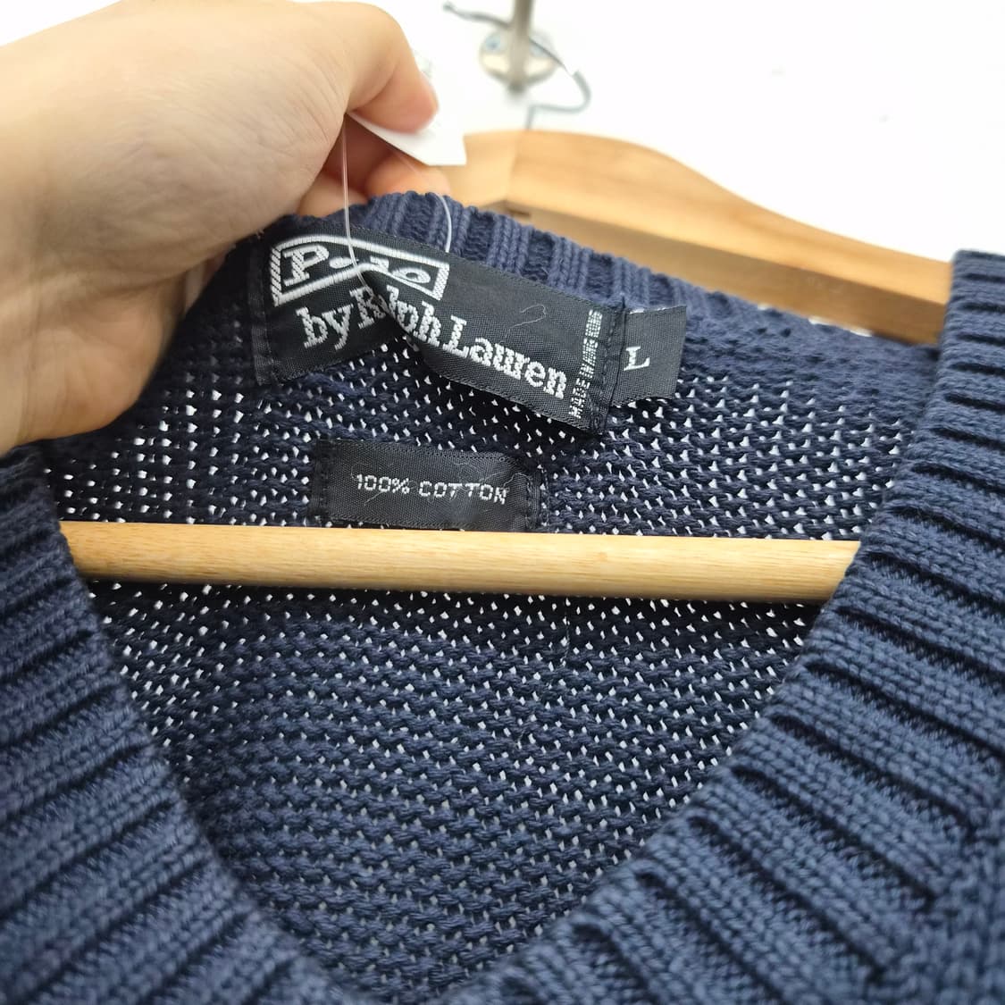 폴로 랄프로렌 니트 베스트 네이비 남여공용 L 상품이미지3