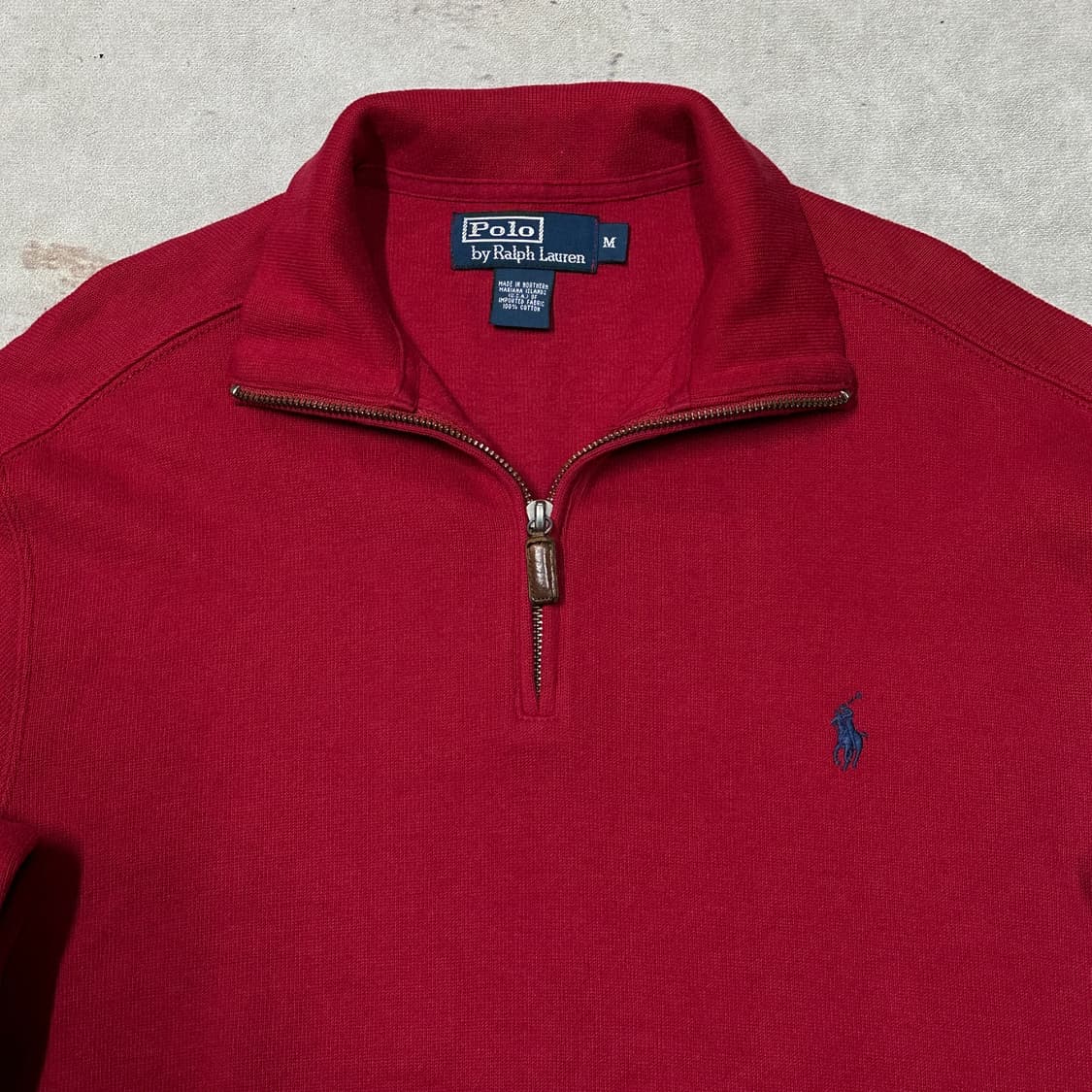 폴로랄프로렌 하프집업 코튼 니트 m 상품이미지2