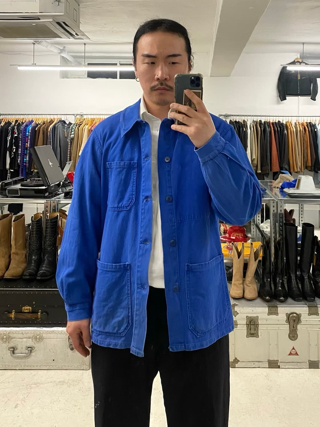 50~60's VTG french work jacket 프렌치 워크 자켓 상품이미지1