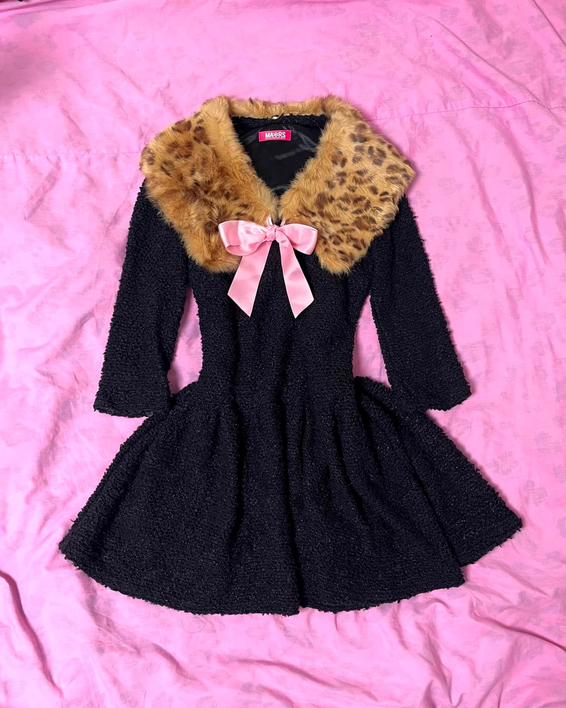 마즈 MA*RS 갸루 대장 레오파드 호피 퍼 리본 원피스 mars 상품이미지1