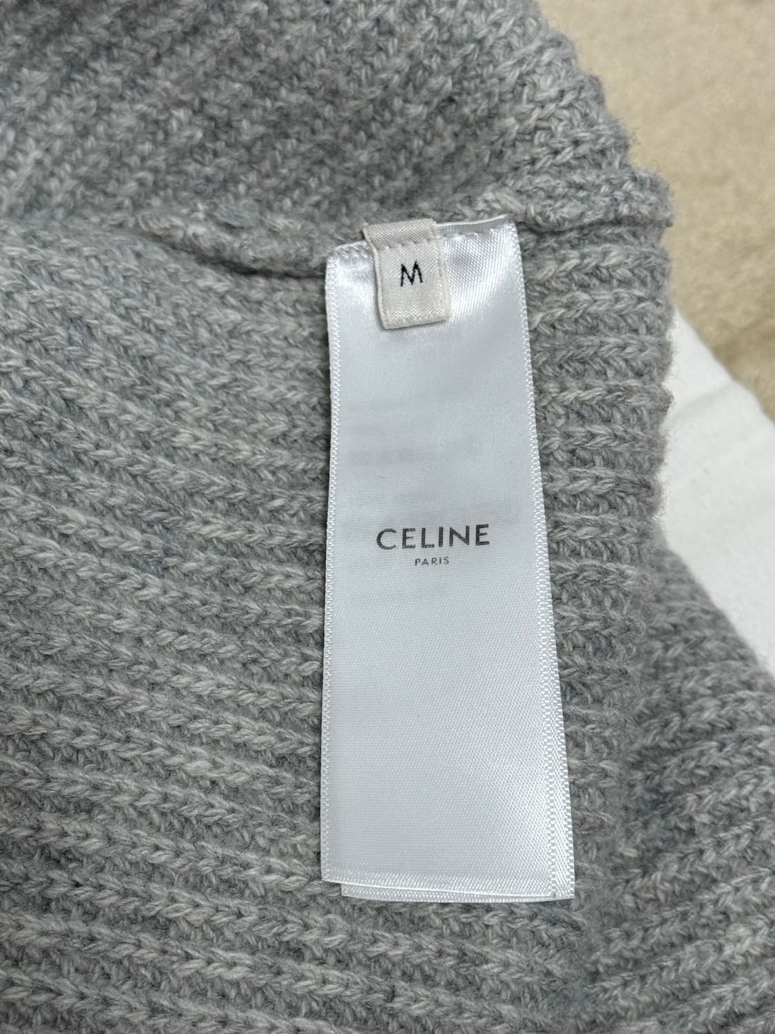 셀린느 / 리브드 울 로고 니트 후드 / M 상품이미지5