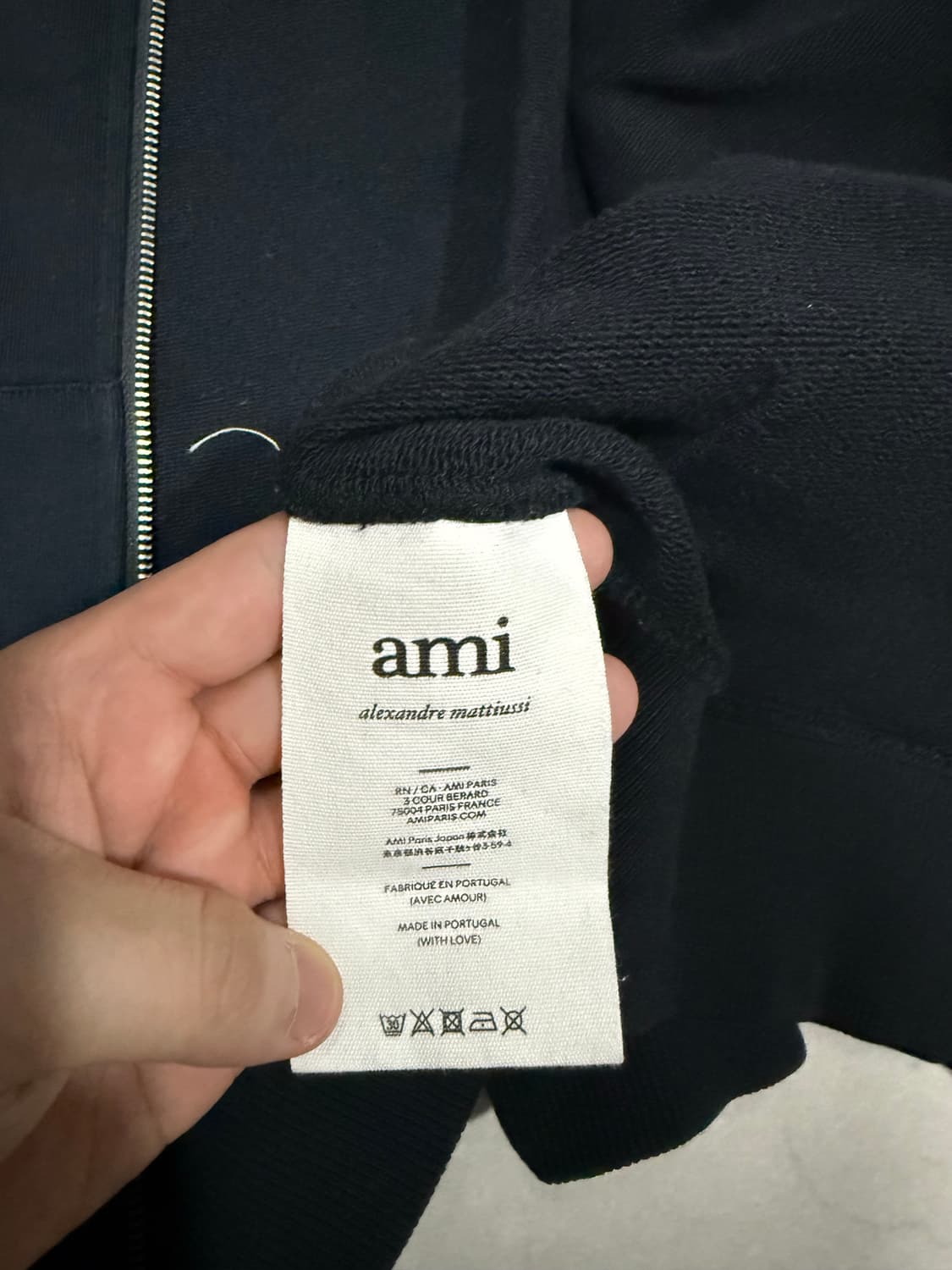 아미 스몰로고 후드집업 XL 상품이미지3