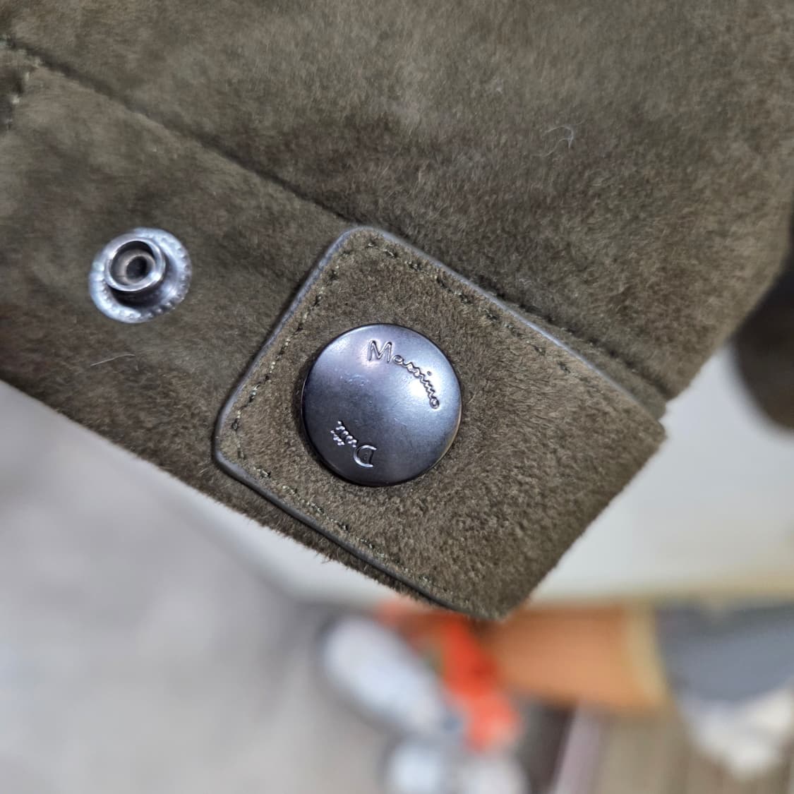 마시모두띠 스웨이드 가죽 후드 패딩 상품이미지4