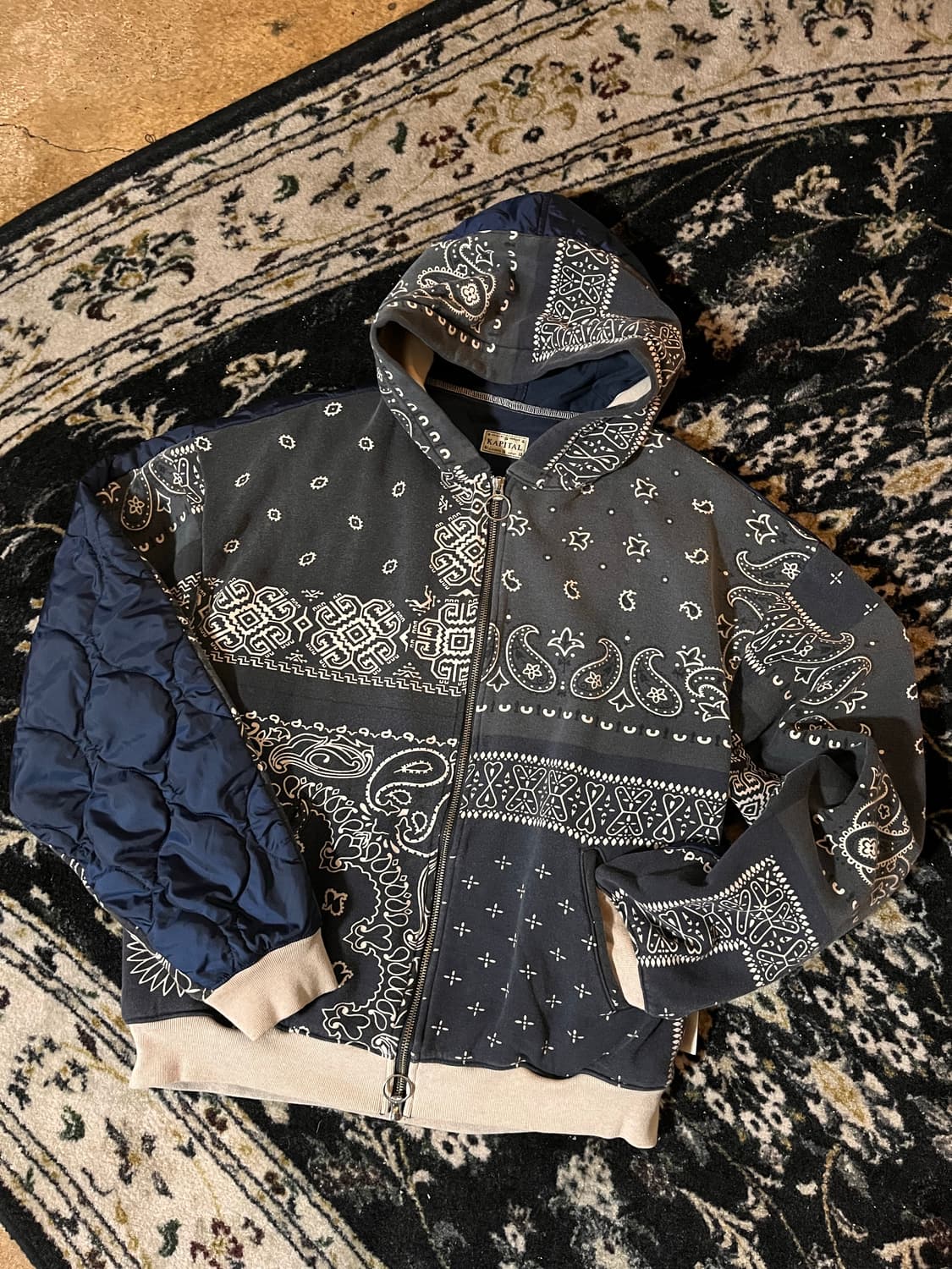 Kapital 캐피탈 플리스반다나 비부악 후드 블루종자켓 상품이미지2