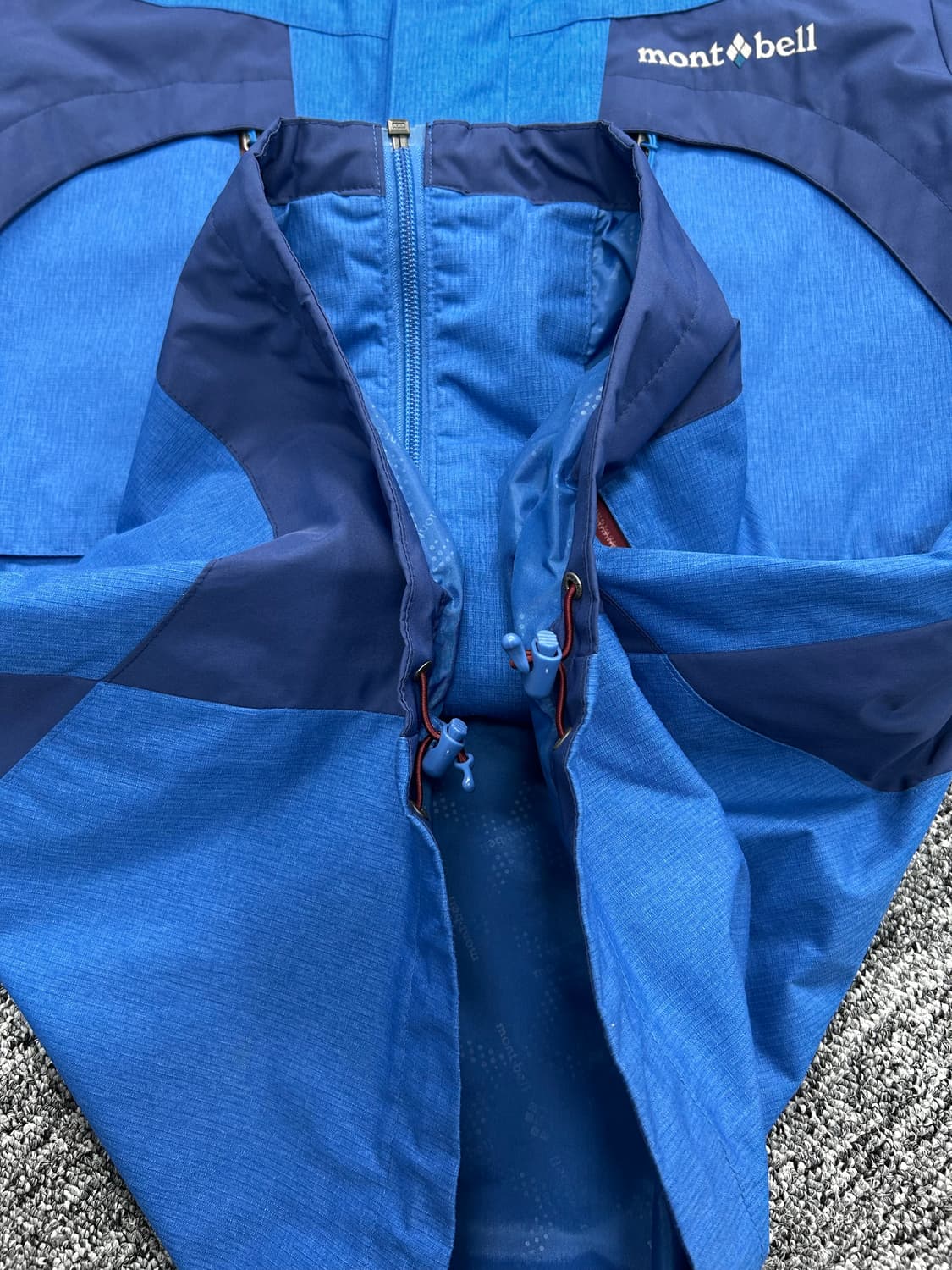 몽벨 블루 배색 바람막이 L 상품이미지7