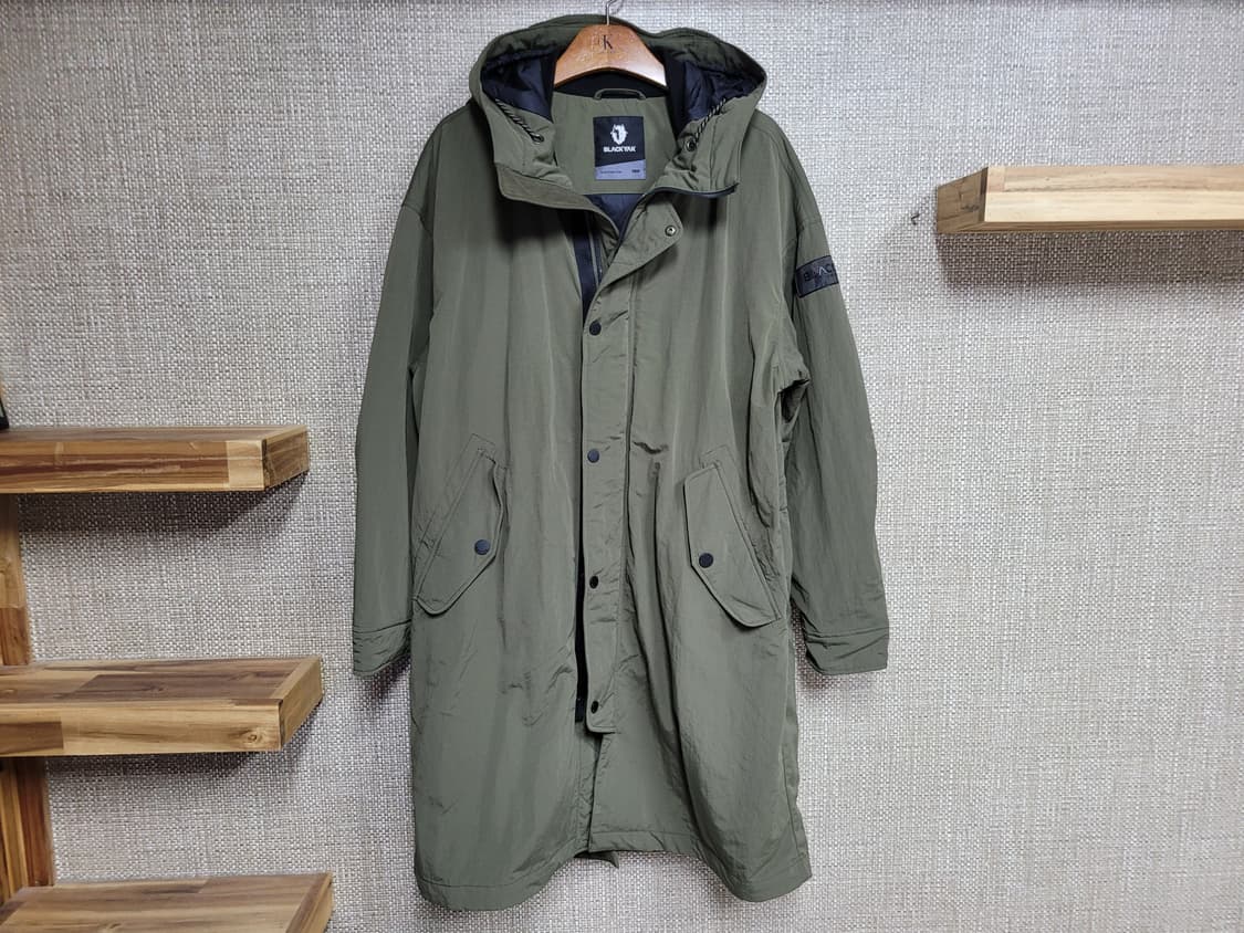 100사이즈 블랙야크 경량 후드 롱패딩 점퍼  상품이미지1