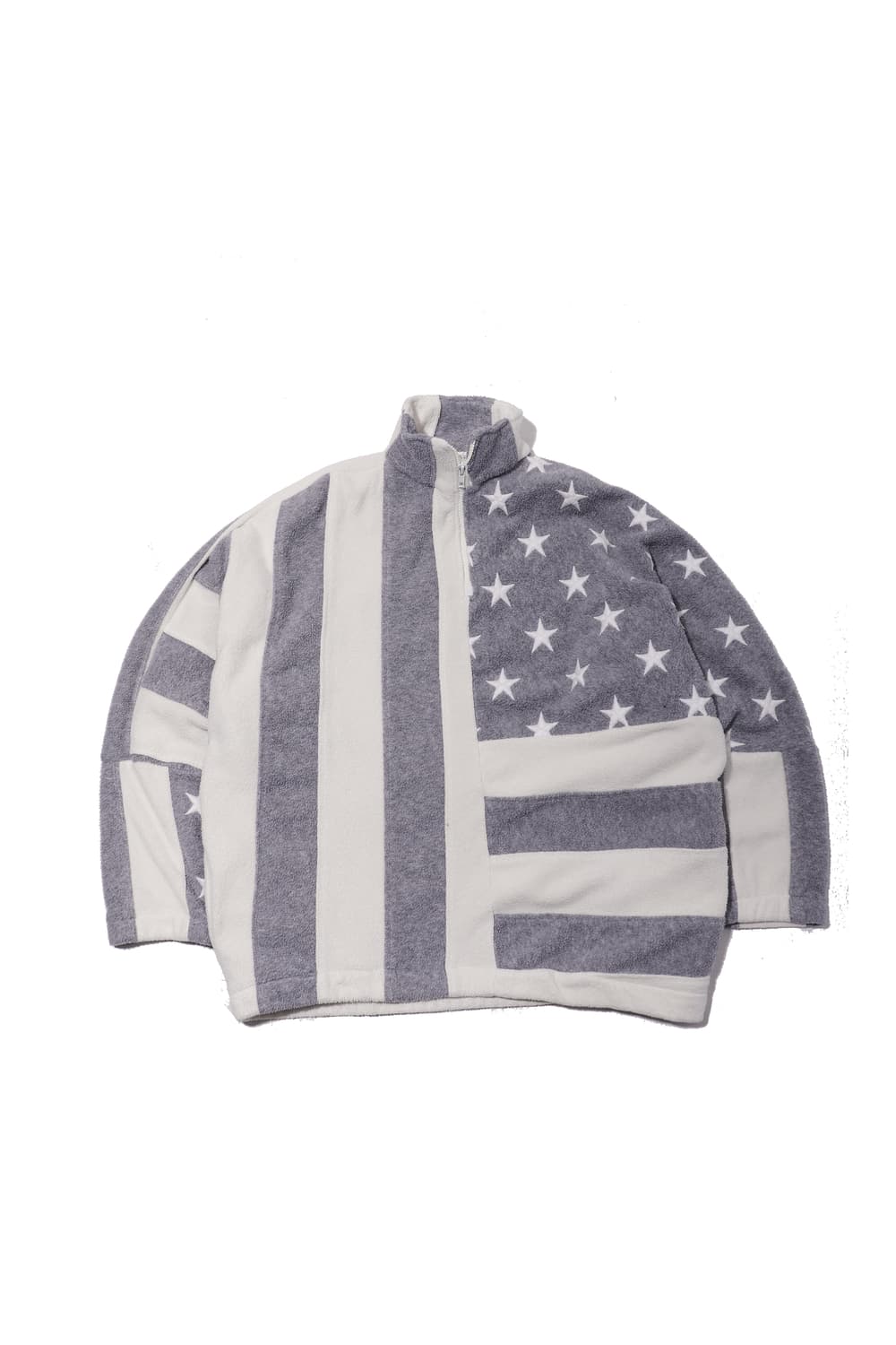 USA VINTAGE 성조기 플래그 아노락 플리스 점퍼 size S 상품이미지1