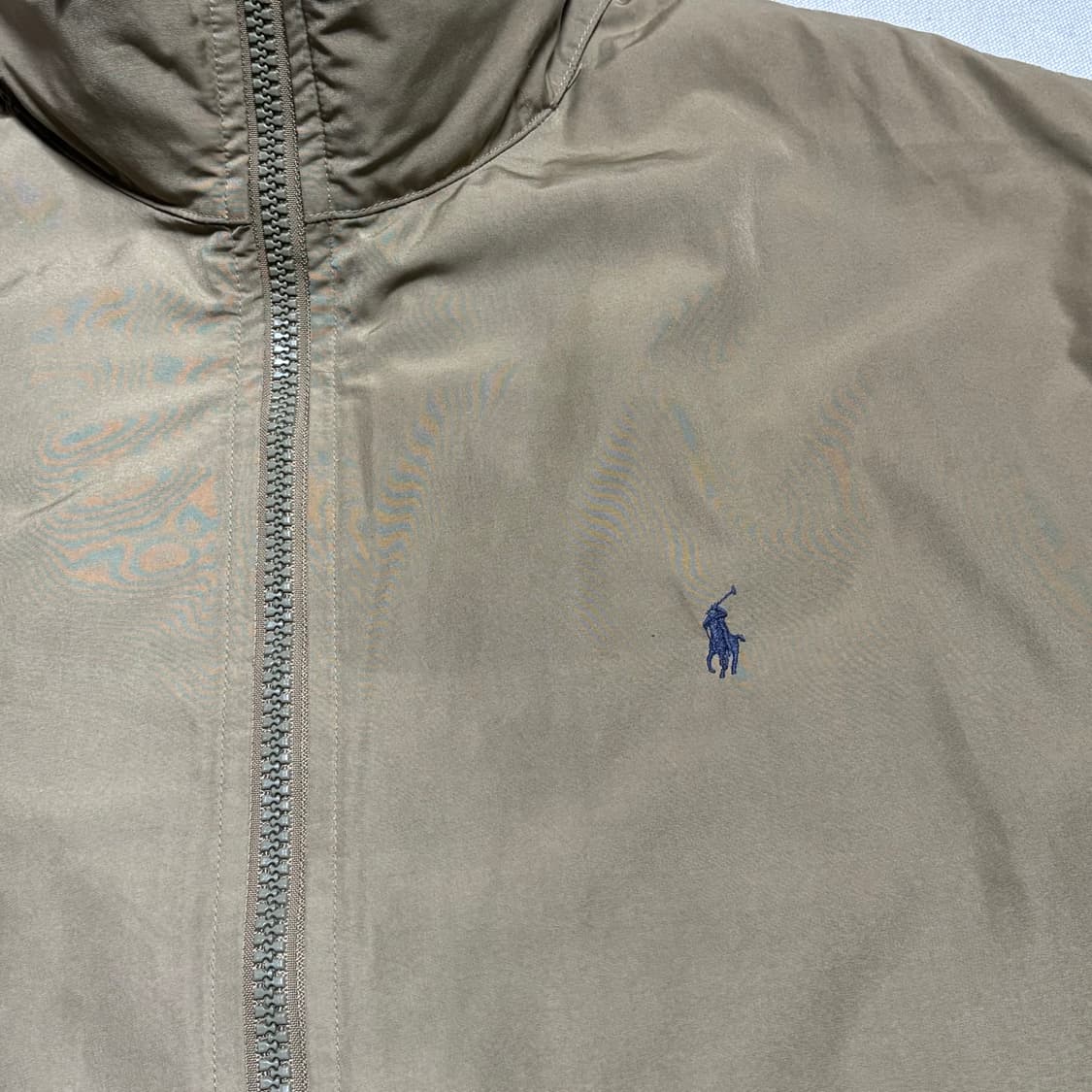 Polo Ralph Lauren 폴리쉘 카키 베이지 하이넥 해링턴 자켓 상품이미지5