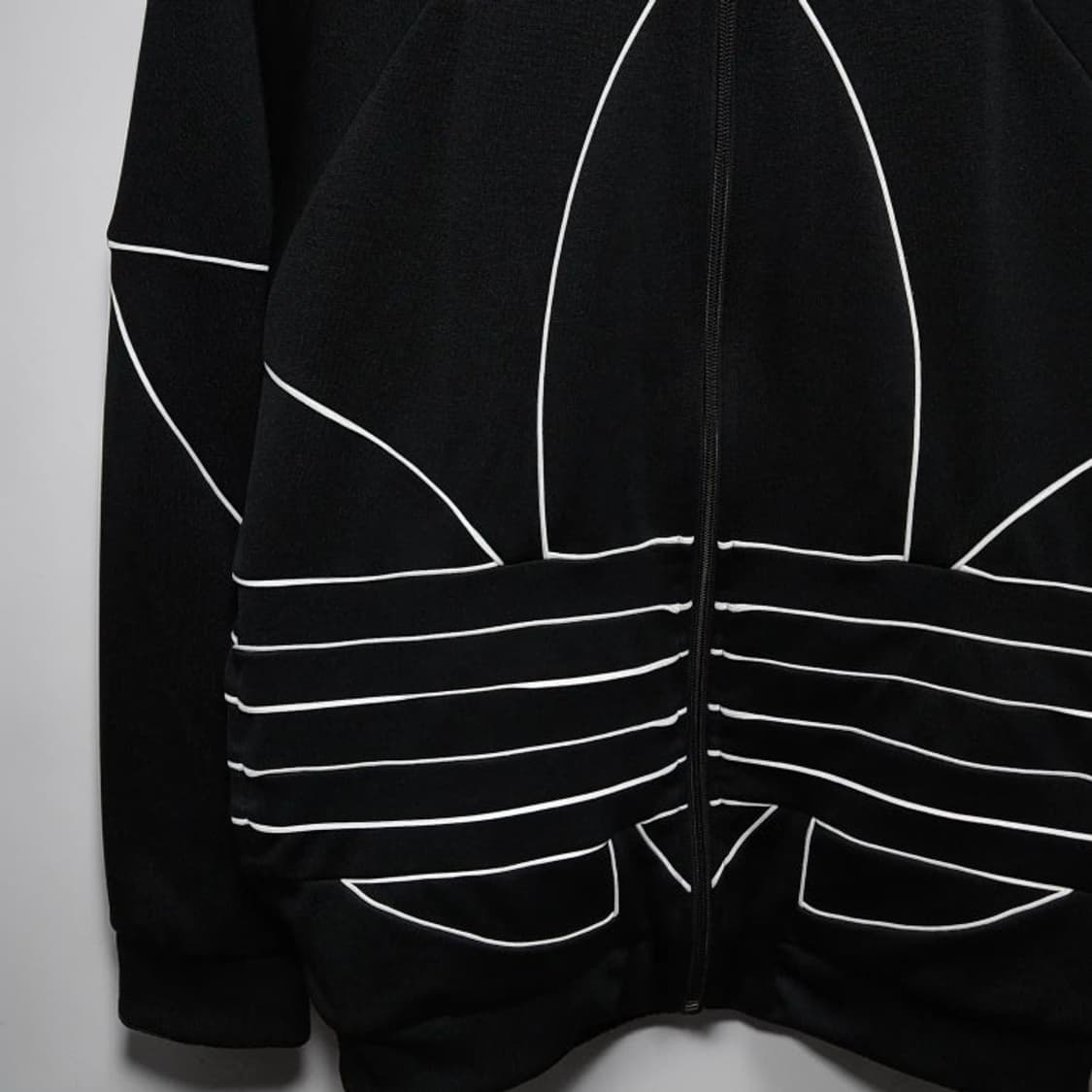 100 Adidas 아디다스 빅 트레포일 트랙 져지자켓 블랙 상품이미지3