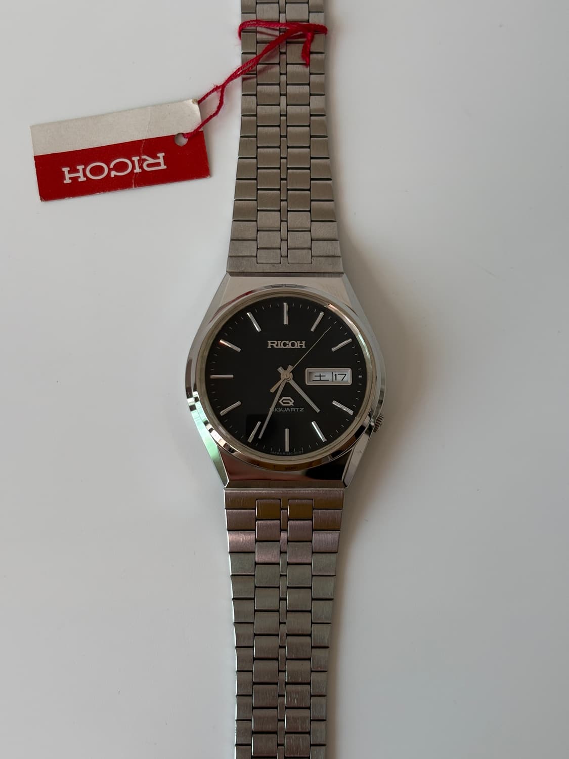 1980s Black Dial Silver Riquartz 상품이미지1
