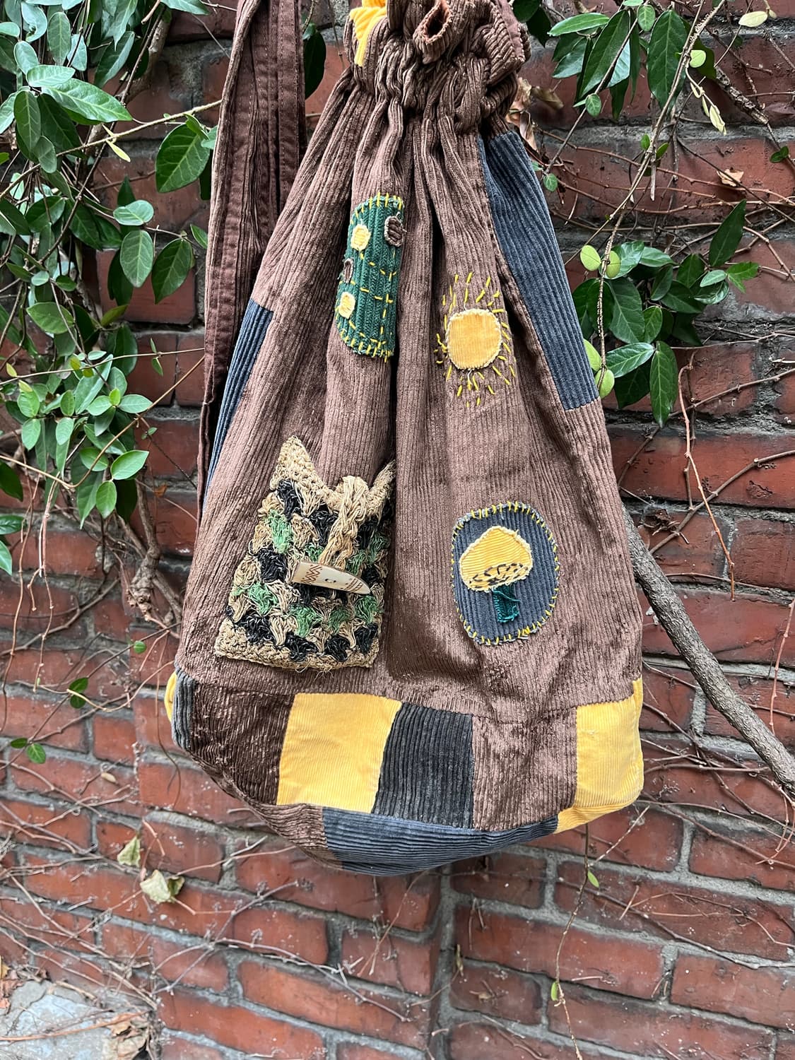 일본 히피무드 패치 복조리 백팩 상품이미지3