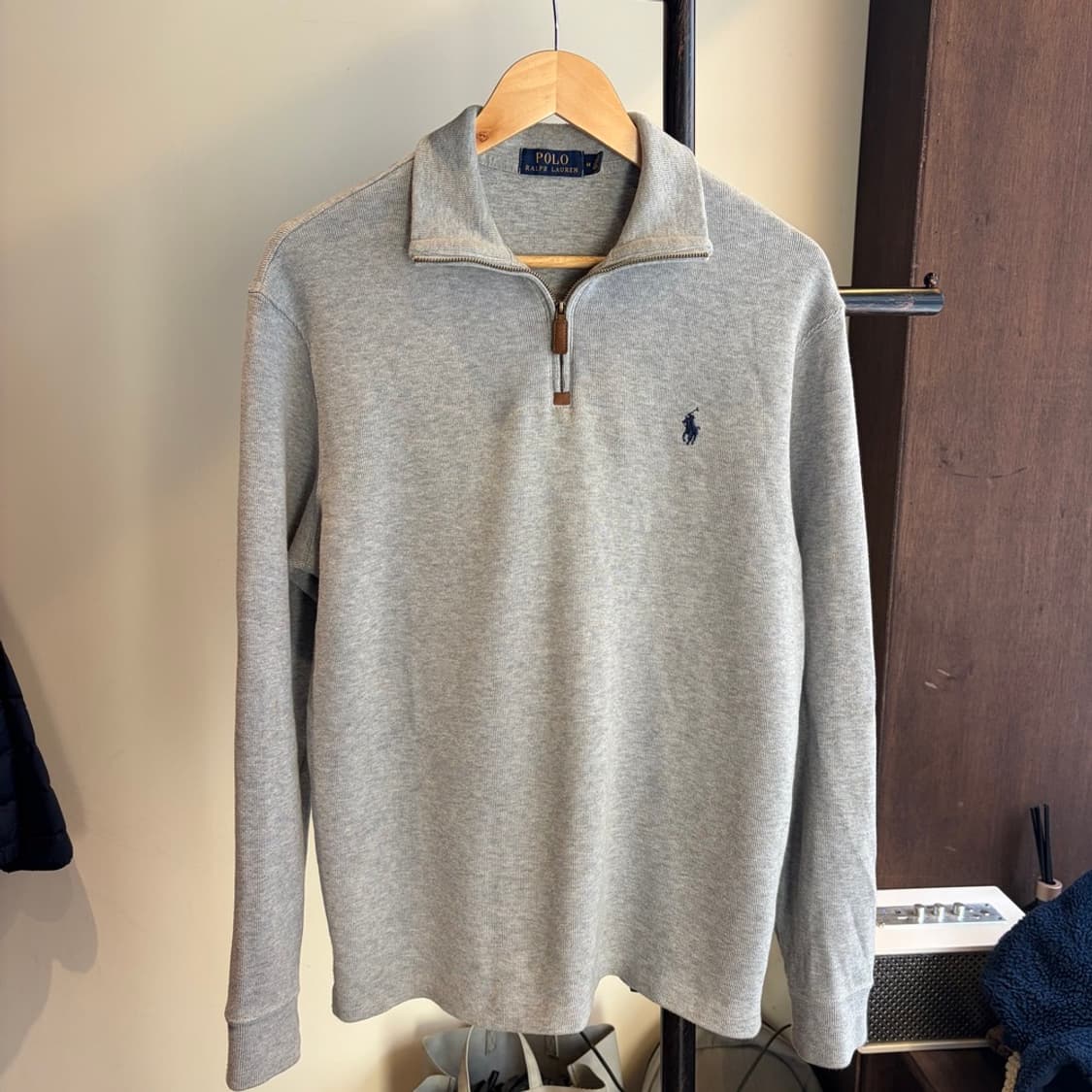 15521 - 폴로 랄프로렌 그레이 반집업 니트 상품이미지2