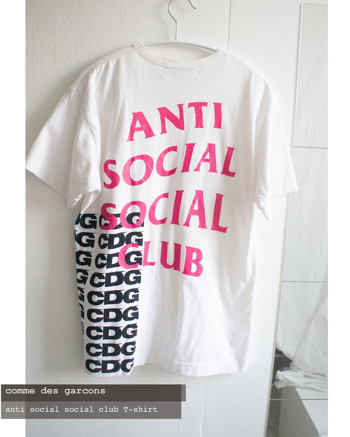 Cdg anti social social club T-shirt 상품이미지5