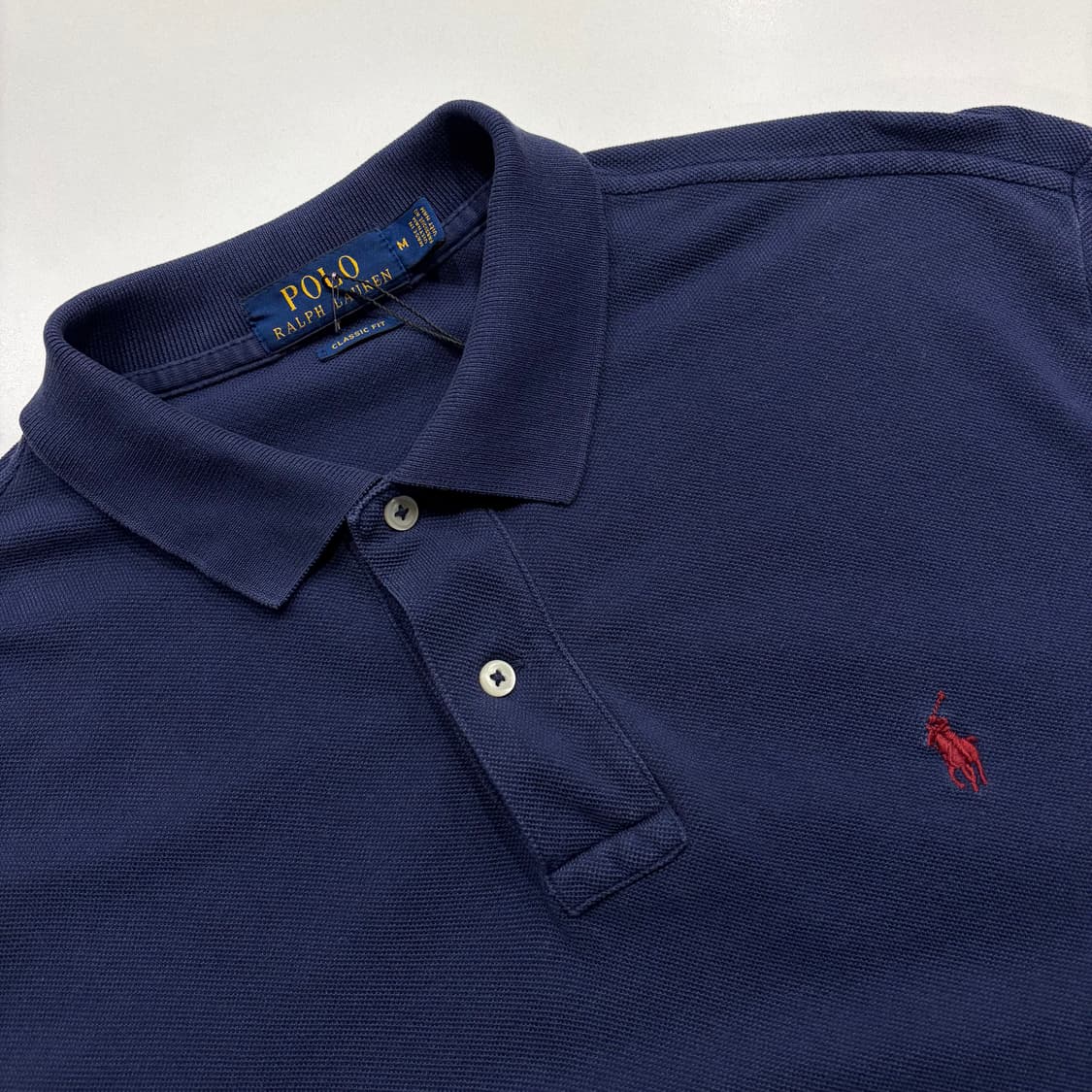 [M] 폴로 랄프로렌 네이비 긴팔 폴로티 C96 상품이미지3