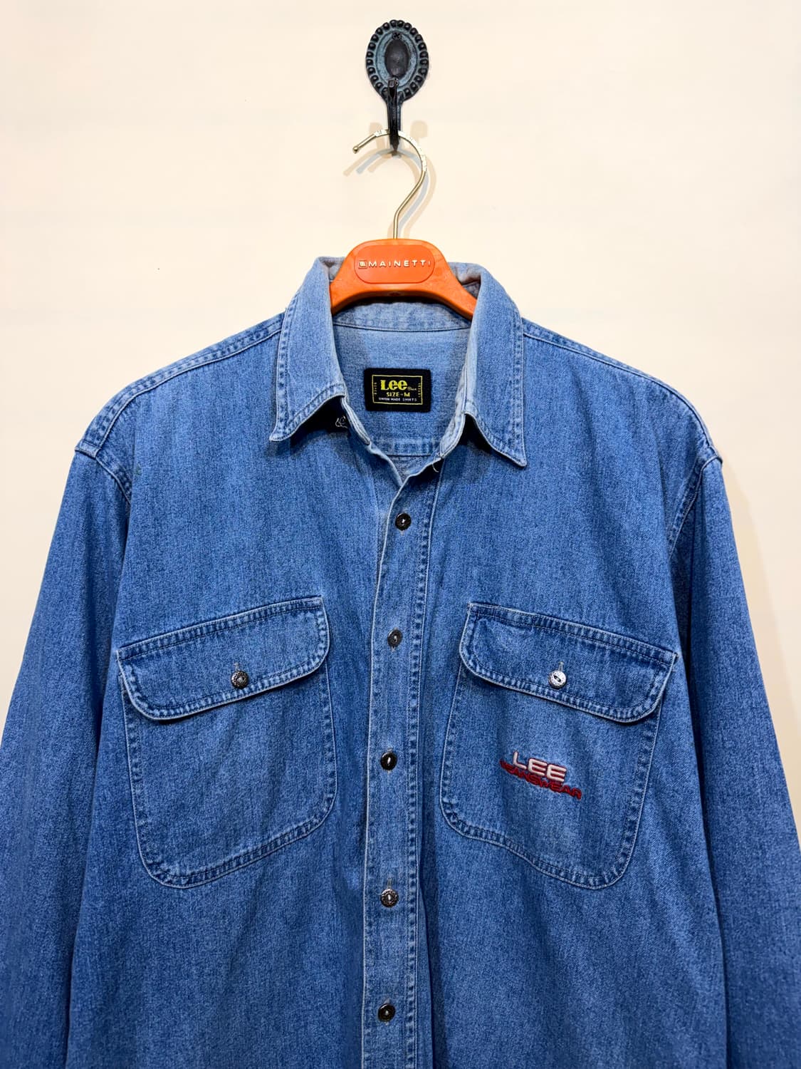 90's Lee Union Made 데님워크 셔츠 상품이미지1