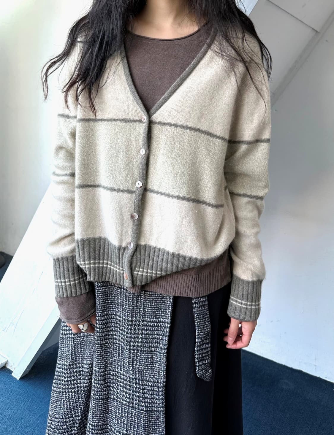 Angora Lambswool blend knit cardigan 상품이미지7