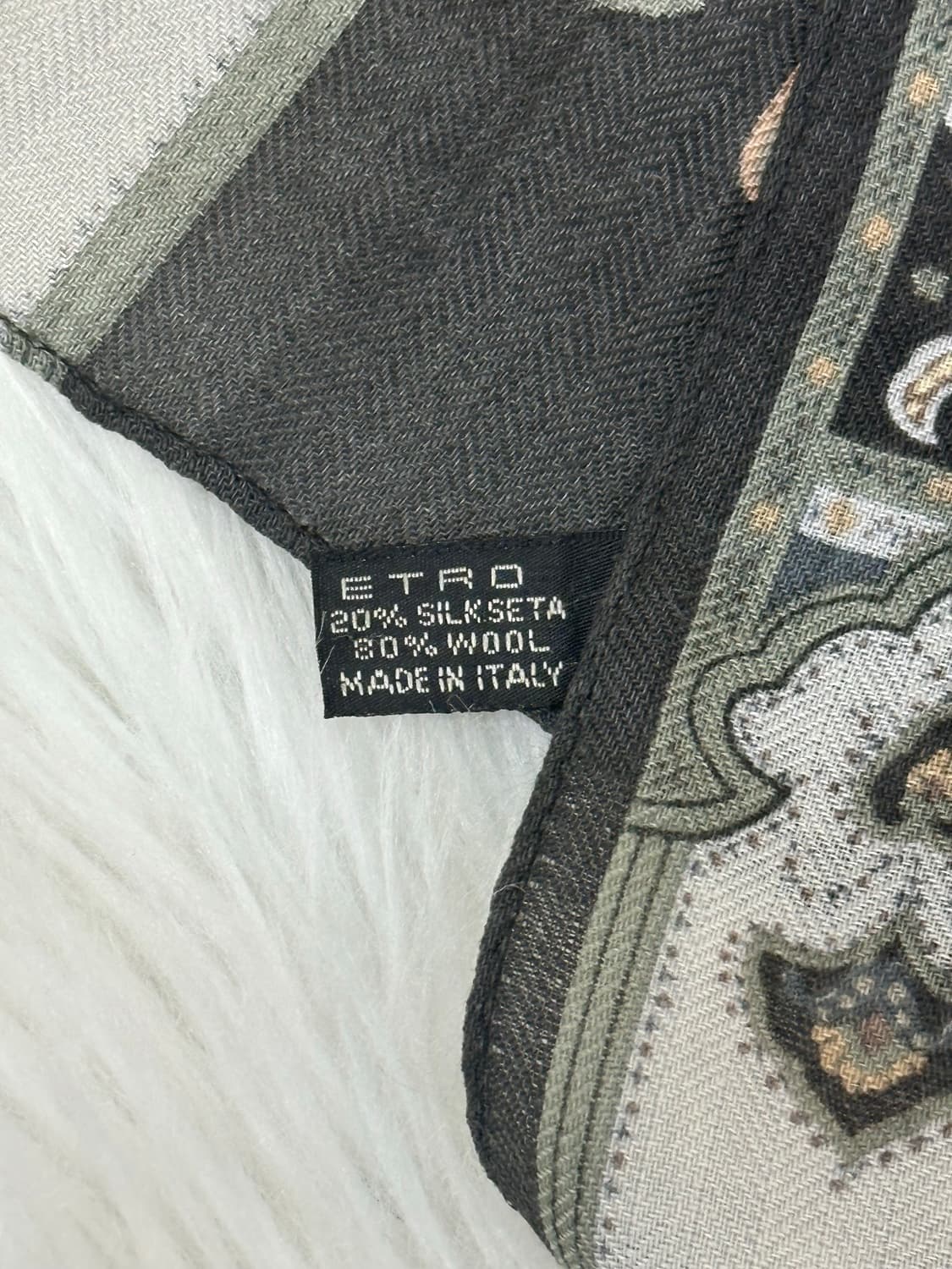 에트로 울 실크 머플러 상품이미지6