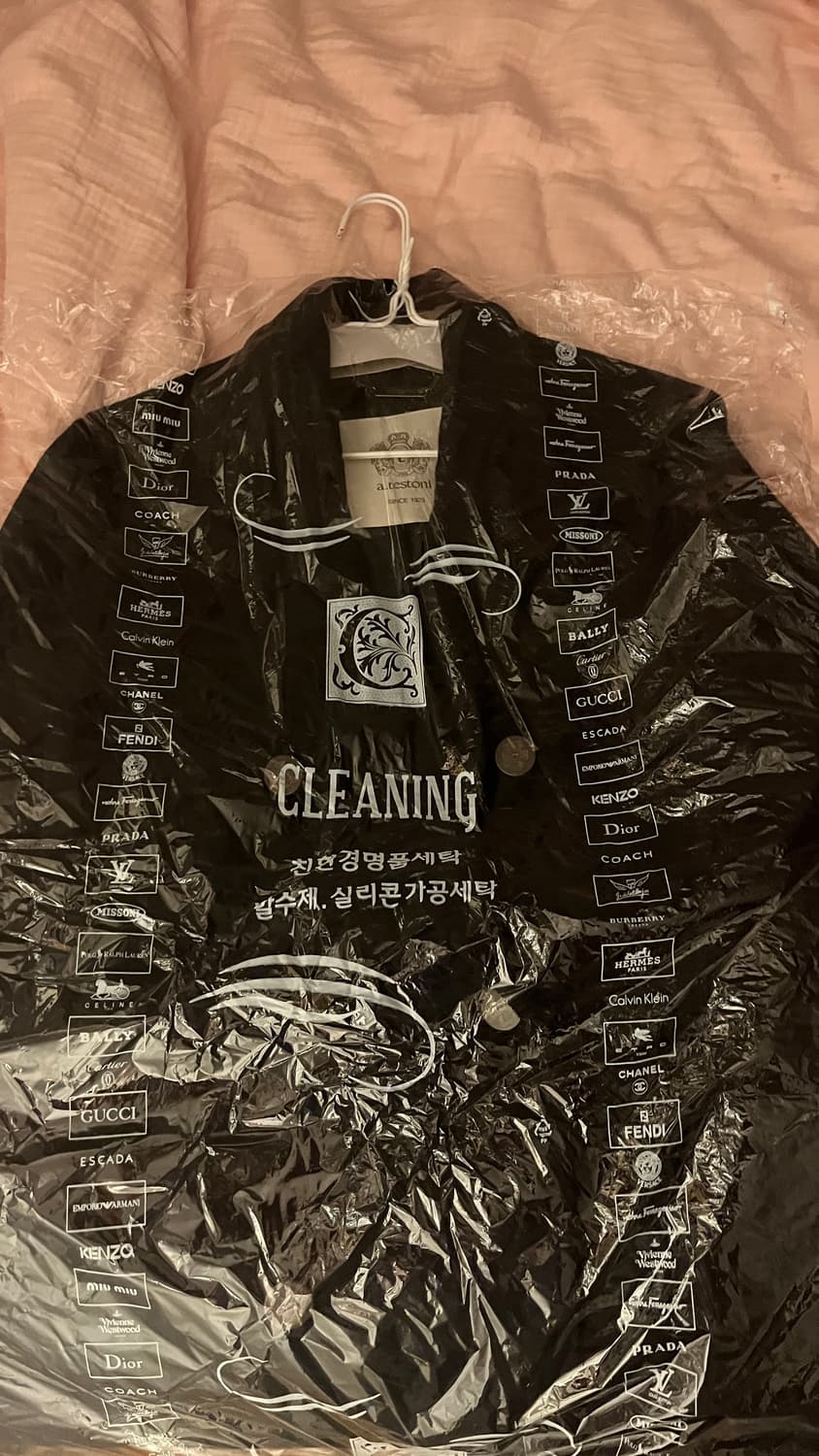 울 롱코트 네이비 상품이미지2