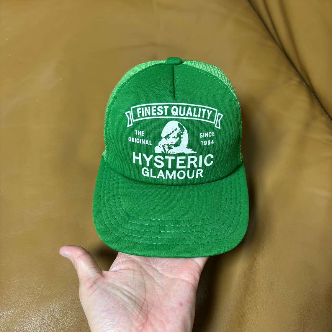 Hysteric Glamour 히스테릭글래머 그린 6패널 메쉬 볼캡 모자 상품이미지2