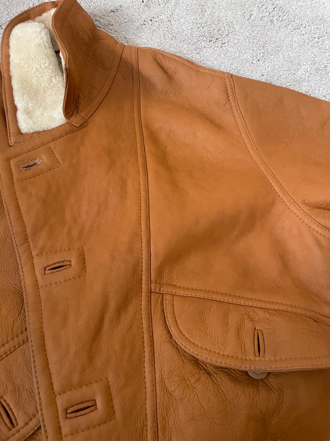 vintage European shearling leather jk 상품이미지5