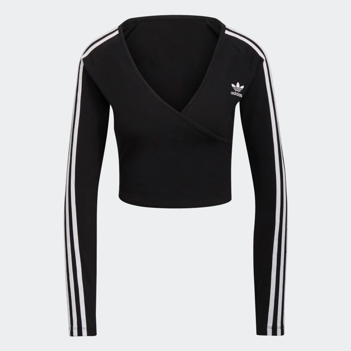 아디다스 브이넥 크롭탑 티셔츠 상품이미지2