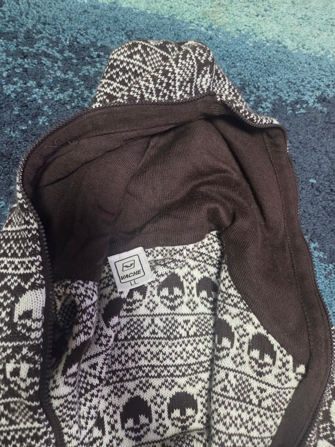 VACHE해골 샌즈 파피루스 가스터머리잠기는 스웨터 후디 니트 간지 멋  상품이미지3