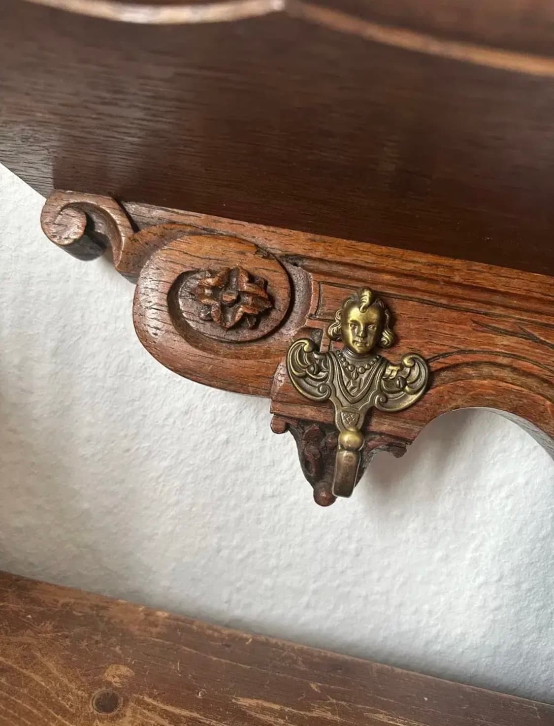 벨기에)빈티지 우드 소녀벽선반 상품이미지4