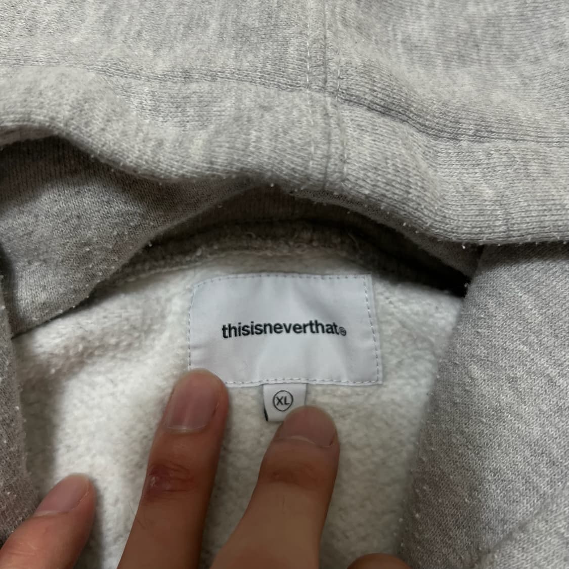 디스이즈네버댓 빅로고 후드티 XL/105 상품이미지5