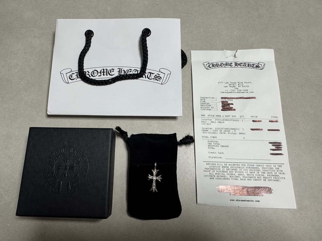 [새상품]크롬하츠 타이니 크로스 풀파베 상품이미지1