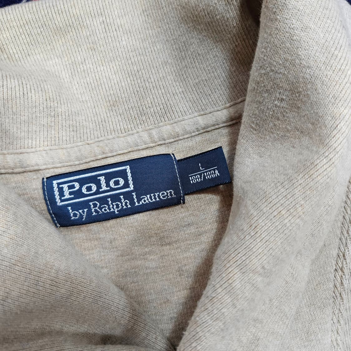 폴로랄프로렌 더블 숄카라 멜란지 니트 스웨터 L size 상품이미지6
