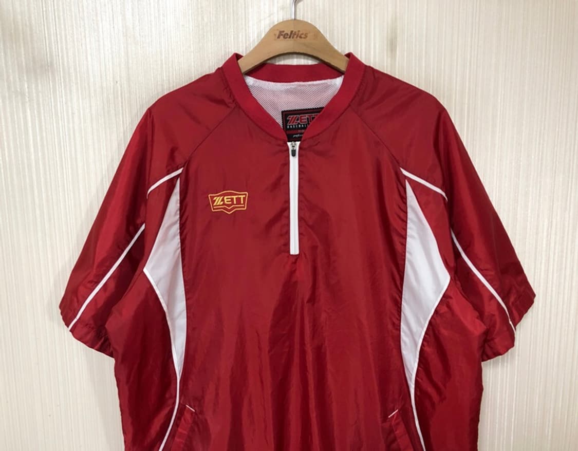 제트(ZETT)베이스볼 반집업 반팔바람막이 3XL(110) 상품이미지2