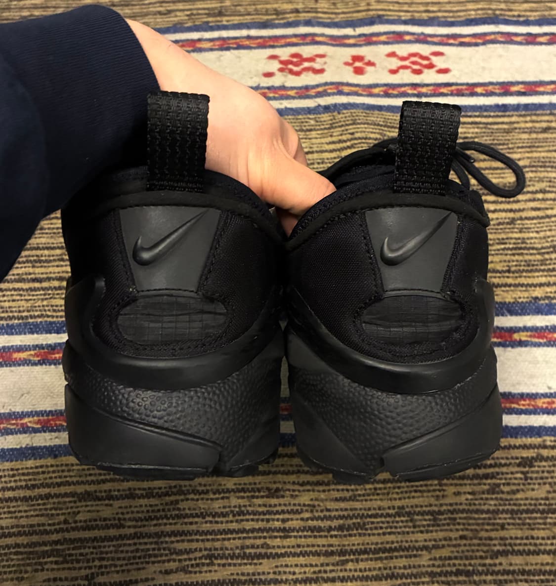 (275)꼼데가르송 x 나이키 에어 풋스케이프 NM 블랙 CDG 상품이미지6