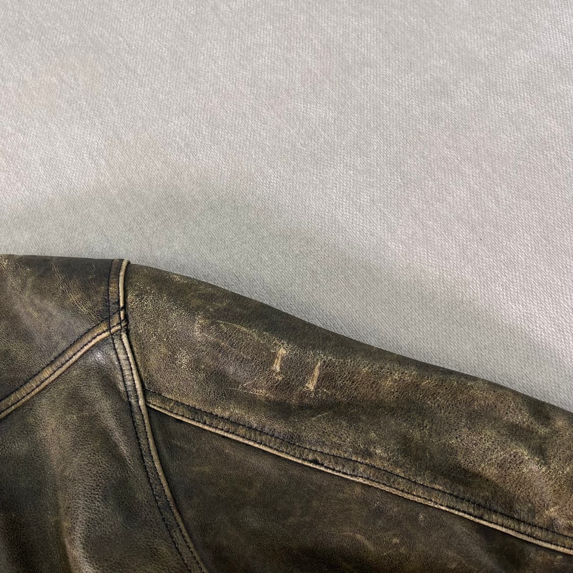 100 아메리칸 빈티지 90s 레더 자켓 상품이미지7