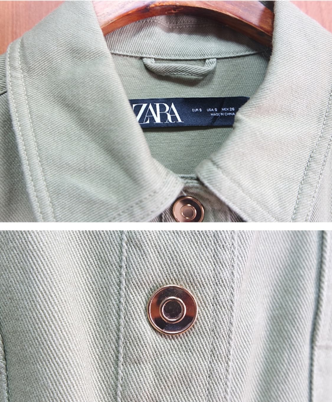 ZARA 오버핏 데님 자켓 상품이미지4